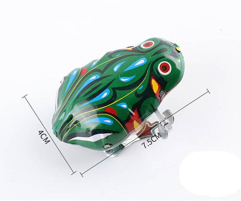 Hot Children's Classic Tin Clockwork Toy Jump Frog Old Hen Mouse Children's Classic Building Block Toy Boy Education jm79