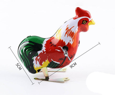 Hot Children's Classic Tin Clockwork Toy Jump Frog Old Hen Mouse Children's Classic Building Block Toy Boy Education jm79
