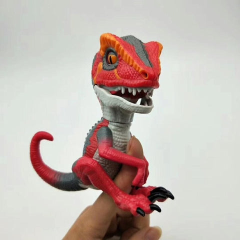 Fingertip Dinosaur Electronic Pet Interactive Toy Domesticated Raptor Bruce Finger Dinosaur Kids Xmas Gift Toys for Children