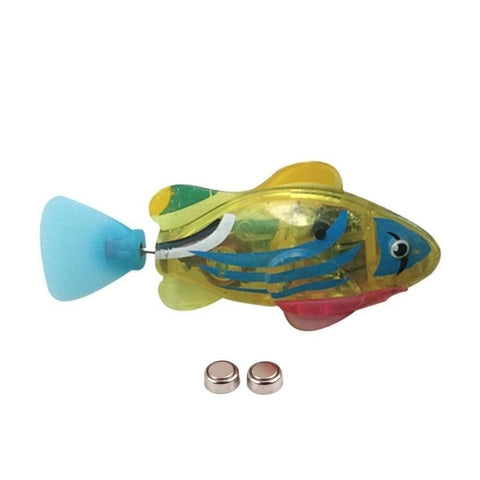 Swim Electronic Battery Powered Fish Toy Interactive Toys Robotic Pet for Kid Bathing Fishing Tank Decorating Act Like Real Fish