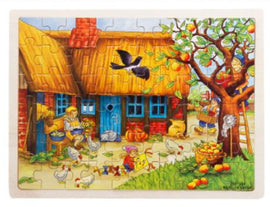 60pcs Cartoon Wooden Toys 8 STYLES 3D Wooden Puzzle Jigsaw Puzzle for Child Educational Toy