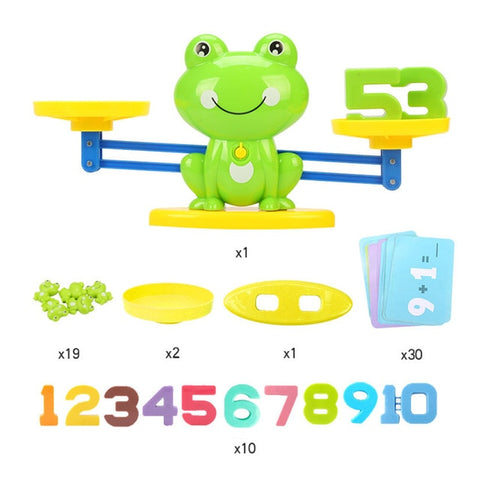 Math Match Game Board Toys Monkey Cat Match Balancing Scale Number Balance Game Kids Educational Toy to Learn add and subtract