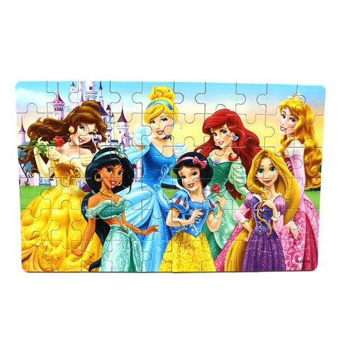 Hot Sale Disney Frozen Car Disney 60 Slice Small Piece Puzzle Toy Children Wooden Jigsaw Puzzles Kids Educational Toys For Baby