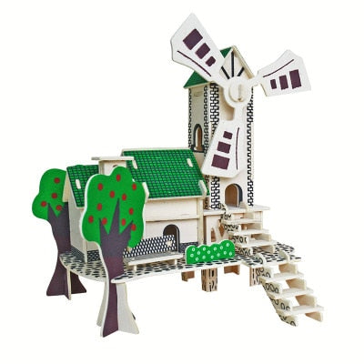 Laser Cutting DIY  Sailing Ship Toys 3D Wooden Puzzle Toy Assembly Model Wood Craft Kits Desk Decoration for Children Kids