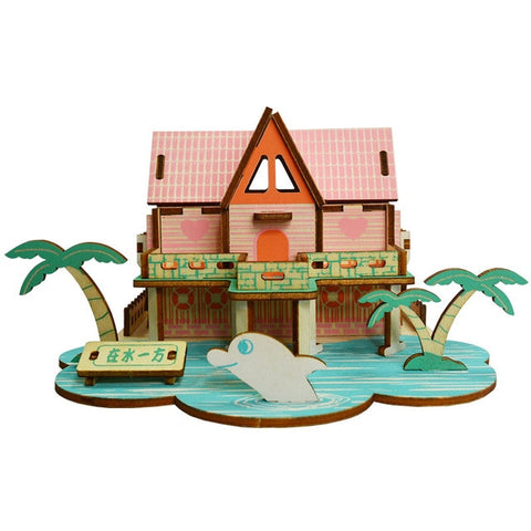 Laser Cutting DIY  Sailing Ship Toys 3D Wooden Puzzle Toy Assembly Model Wood Craft Kits Desk Decoration for Children Kids
