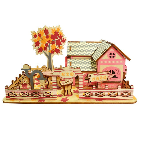 Laser Cutting DIY  Sailing Ship Toys 3D Wooden Puzzle Toy Assembly Model Wood Craft Kits Desk Decoration for Children Kids