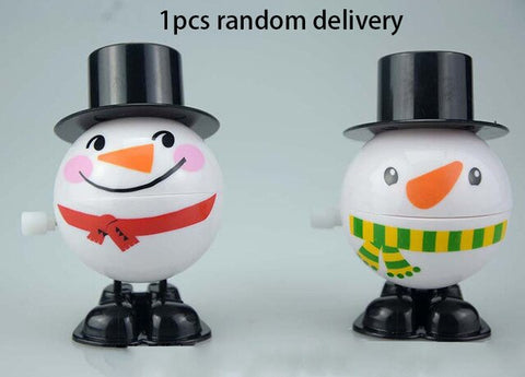 Popular Christmas Classic Clockwork Toys заводные игрушки Cute Santa Snowman Elk Kids  Gift Party Toys FT007
