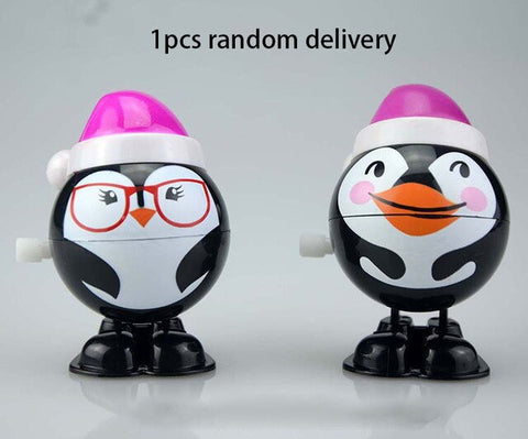 Popular Christmas Classic Clockwork Toys заводные игрушки Cute Santa Snowman Elk Kids  Gift Party Toys FT007