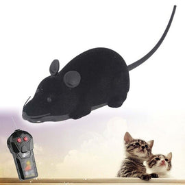 Novelty Mouse Toy Wireless Remote Control Electronic False Mice Interactive Toys Gift For Cats Kids Lovely Fluffy RC Mouse Toys