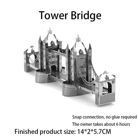 World Architecture Notre Dame Etched Pieces DIY Assembled Model 3D Nano Stereo Metal Puzzle