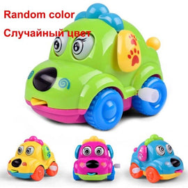 Running Car Clockwork Classic Toy Cute Cartoon Animal Dog Newborn Spring Toy