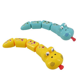 Children Kids Classic Gifts Plastic Snake Shape Wind Up Toys Popular Funny Lovely Delicate Clockwork Toys Color