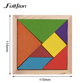 Fulljion Puzzle Wooden Toys For Children Learning Education 3d Puzzle Jigsaw Teaser Brain Math Montessori Toy Teaching Resources