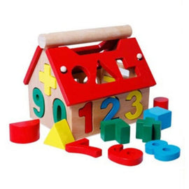 Wholesale Wooden Toys House Number Letter Kids Children Learning Math Toy Multicolor Educational Intellectual Building Blocks