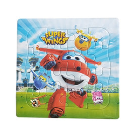 Puzzles Famous Cartoon Super Wings Educational Toy for Children for Baby 16 PCS Puzzle Game Free Shipping Kid Toys