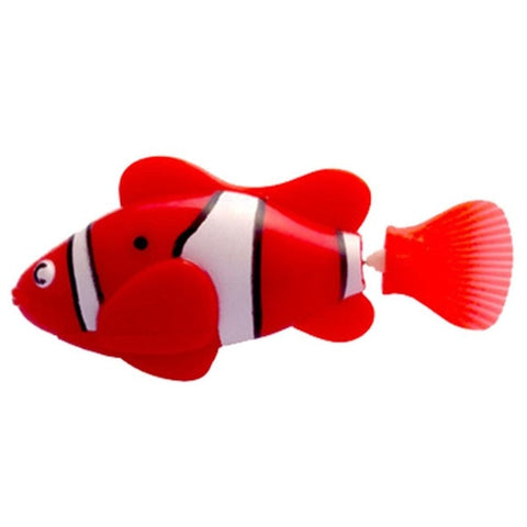 Swim Electronic Battery Powered Fish Toy Interactive Toys Robotic Pet for Kid Bathing Fishing Tank Decorating Act Like Real Fish