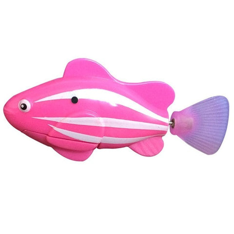 Swim Electronic Battery Powered Fish Toy Interactive Toys Robotic Pet for Kid Bathing Fishing Tank Decorating Act Like Real Fish