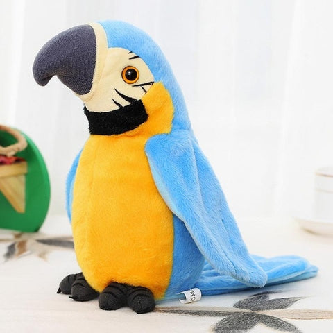 Electronic Talking Parrot  Plush Toys Cute Speaking and Recording Repeats Waving Wings Electric Bird Stuffed Plush Toy Kids Toy