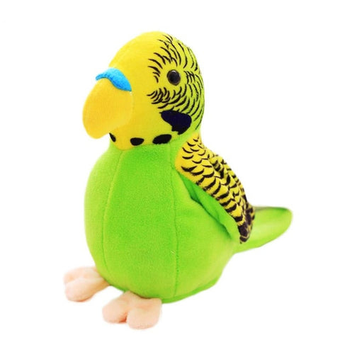 Electronic Talking Parrot  Plush Toys Cute Speaking and Recording Repeats Waving Wings Electric Bird Stuffed Plush Toy Kids Toy