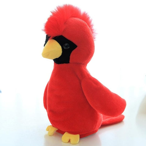 Electronic Talking Parrot  Plush Toys Cute Speaking and Recording Repeats Waving Wings Electric Bird Stuffed Plush Toy Kids Toy