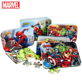 Marvel Avengers Spiderman Car Disney Puzzle Toy Children Wooden Jigsaw Puzzles Kids Educational Toys for Children Gift