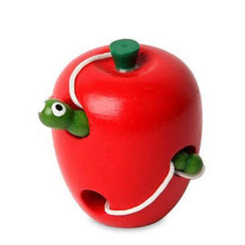 Wooden Worm Eat Fruit Apple Peach Watermelon Baby Toys Montessori Early Educational Learning Toys for 0-7 Year Children